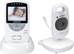Audioline Watch & Care V130 - Video-Babyphone mit Nachtlicht und Gegensprechfunktion -