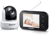 Samsung SEW-3037 Baby Monitoring System (8,9 cm (3,5 Zoll) LCD-Monitor, bis 4-Kamera, QVGA, CMOS-Sensor, Nachtsicht) weiß -